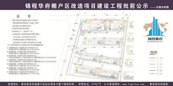 锦程华府棚户区改造项目建设工程批前公示